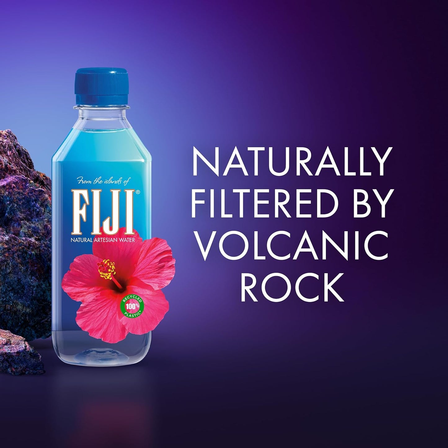 FIJI Natural Artesian Bottled Water 330 mL / 11.15 Fl Ounce (Pack of 24) - NEW